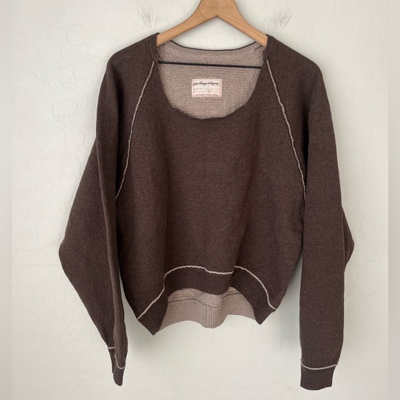 Free People we the free midnight pullover brown small NEW - Picture 4 of 11